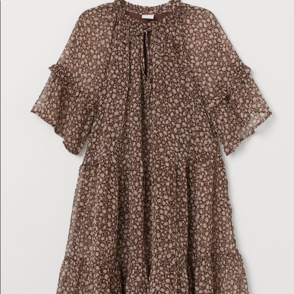 H&M short chiffon dress